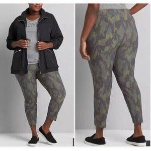 NWT Lane Bryant 20 On The Go Ankle Pants Camo